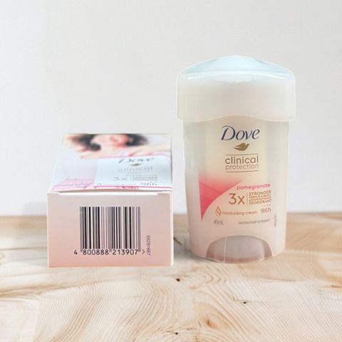 Lăn Khử Mùi Dove Lựu Pomegranate 96h – Giữ Mùi Tươi Mát Suốt Cả Ngày, 45ml, Chăm Sóc Cơ Thể Hàng Đức