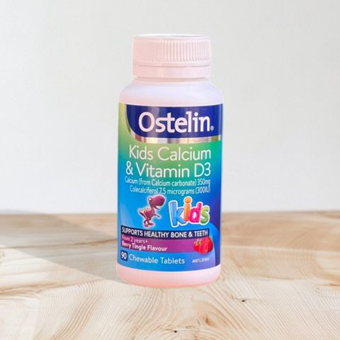 Kẹo Calcium & Vitamin D3 Cho Trẻ Em Ostelin 90 Viên - Giúp Phát Triển Xương, Bổ Sung Vitamin D Kích Thích Miễn Dịch