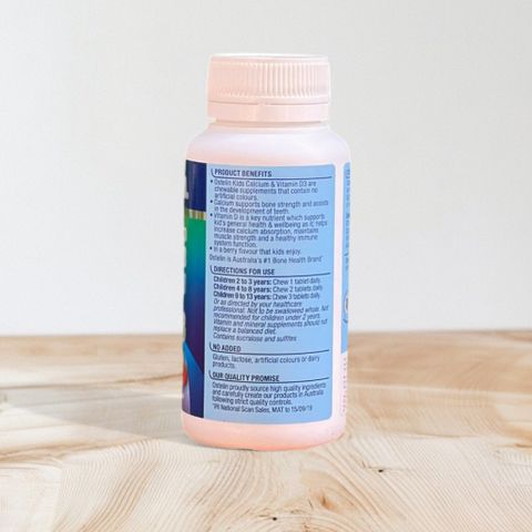Kẹo Calcium & Vitamin D3 Cho Trẻ Em Ostelin 90 Viên - Giúp Phát Triển Xương, Bổ Sung Vitamin D Kích Thích Miễn Dịch