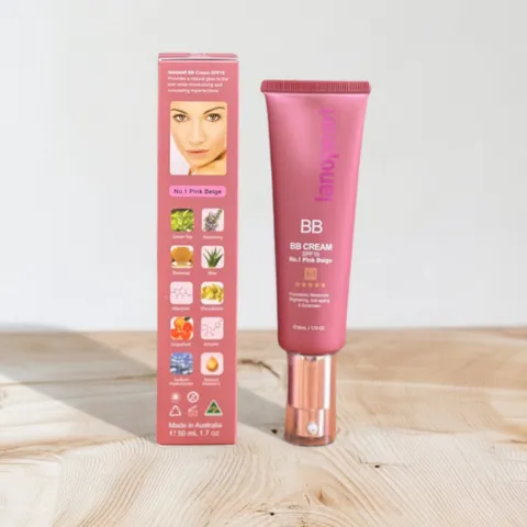 Kem Nền 5in1 Lanopearl BB Cream SPF 15 Pink Beige 50ml - Trang Điểm Chống Nắng Chất Lượng Từ Úc