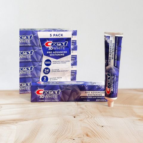 Set Kem Đánh Răng Crest 3D White Advanced Triple Whitening - Chăm sóc răng miệng trắng sáng, hàng chính hãng từ Costco và Walmart
