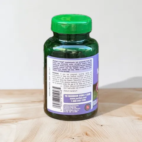 Viên uống thải độc gan Milk Thistle Extract 1000mg Puritan's Pride - Bổ gan, hỗ trợ sức khỏe gan, 180 viên