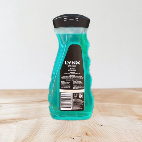 Sữa Tắm Lynx Ice Chill 400ml - Gel Tắm Nam Cấp Nước Hương Tươi Mát Suốt 8 Giờ, Chăm Sóc Cơ Thể Thông Minh