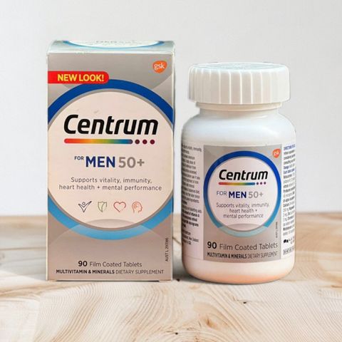 Viên uống bổ sung vitamin tổng hợp và khoáng chất cho nam giới Centrum Men 50+ 90 viên