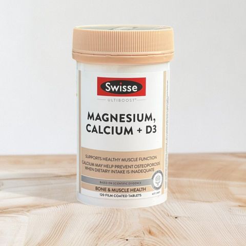 Viên uống bổ sung Magnesium Calcium + Vitamin D Swisse Ultiboost 120 viên