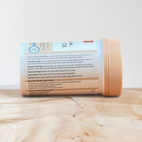 Viên uống bổ sung Magnesium Calcium + Vitamin D Swisse Ultiboost 120 viên