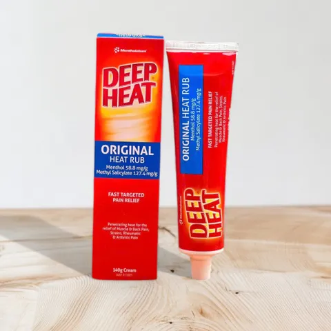 Dầu xoa bóp Mentholatum Deep Heat 140g - Tinh chất menthol giúp giảm đau cơ bắp, phục hồi sức khỏe hiệu quả