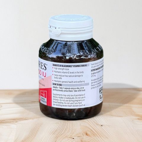 Viên uống bổ sung Vitamin E 1000IU Blackmores 30 viên