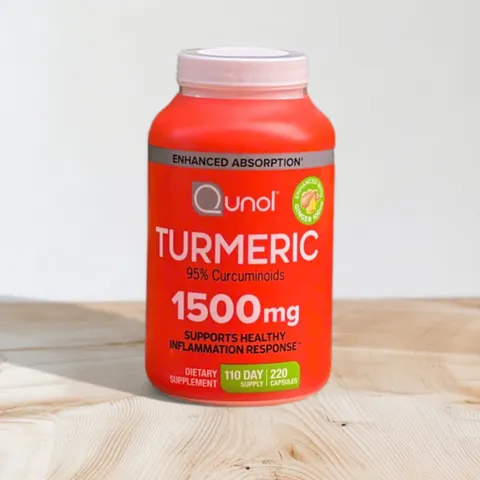 Viên uống tinh chất nghệ Qunol Turmeric 1500mg 180 viên - Bổ gan, tăng cường miễn dịch và làm đẹp da hiệu quả