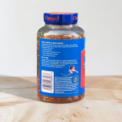 Viên Uống Dầu Cá Hồi Salmon Oil 1200mg Pure Alaska Omega - Tăng Cường Sức Khỏe Tim Mạch 210 Viên
