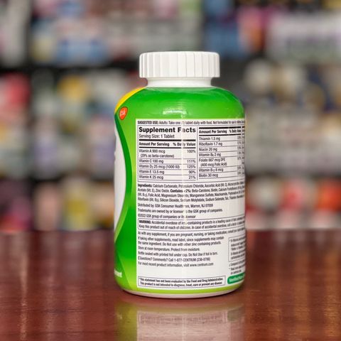 Viên uống tổng hợp Centrum adults multivitamin dưới 50 tuổi 425 viên