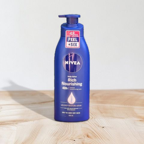 Sữa Dưỡng Thể Nivea Rich Nourishing 400ml - Giải Pháp Chăm Sóc Da Khô, Dưỡng Ẩm Tối Ưu, Hàng Chính Hãng Từ Costco Úc