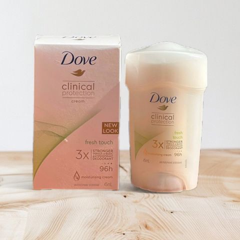 Lăn Khử Mùi Nữ Dove Women Clinic Cream Fresh Touch 45ml - Chống Mồ Hôi, Hương Thơm Nữ Tính, Sản Phẩm Chính Hãng