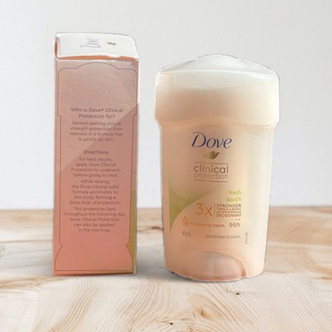 Lăn Khử Mùi Nữ Dove Women Clinic Cream Fresh Touch 45ml - Chống Mồ Hôi, Hương Thơm Nữ Tính, Sản Phẩm Chính Hãng