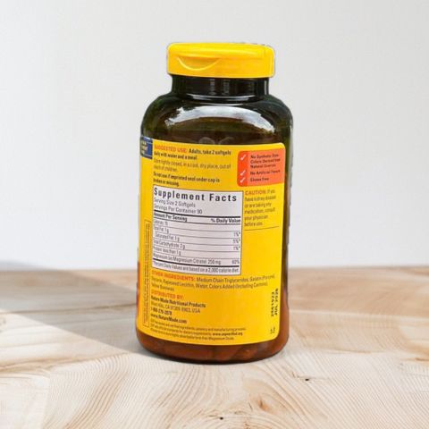 Viên uống bổ sung Magie Magnesium Citrate 250mg 180 viên Nature Made