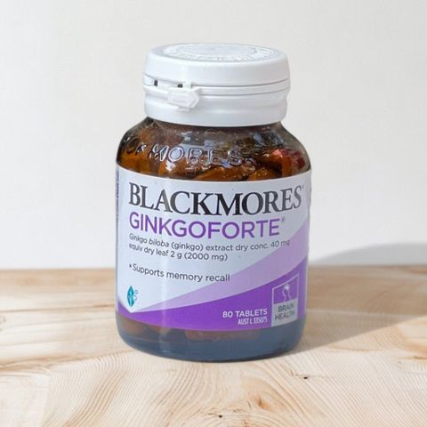 Viên uống bổ não Ginkgo forte 2000mg Blackmores 80 viên