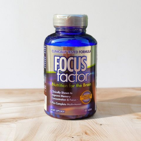 Viên uống bổ não Focus Factor 180 viên - Tăng cường trí nhớ, hỗ trợ sức khỏe não bộ, chất lượng cao từ Costco và Walmart