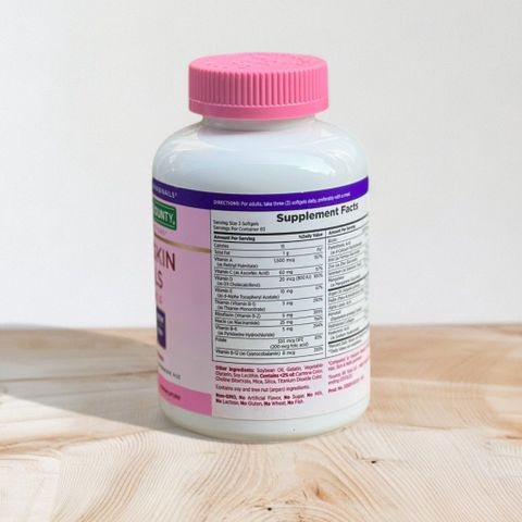 [ MẪU MỚI ] Viên uống Hair Skin Nails 5000mcg biotin Nature’s Bounty 250 viên