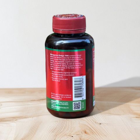 Viên uống bổ não Ginkgo Micro Genics 7000 - Tăng cường trí nhớ và hỗ trợ chức năng não - 100 viên Chính Hãng từ Mỹ