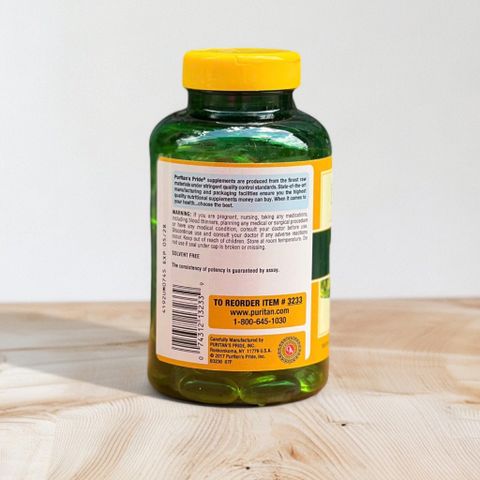 Viên uống tinh dầu hoa anh thảo Puritan’s Pride 1300mg 120 viên - Hỗ trợ sức khỏe và làm đẹp từ thiên nhiên