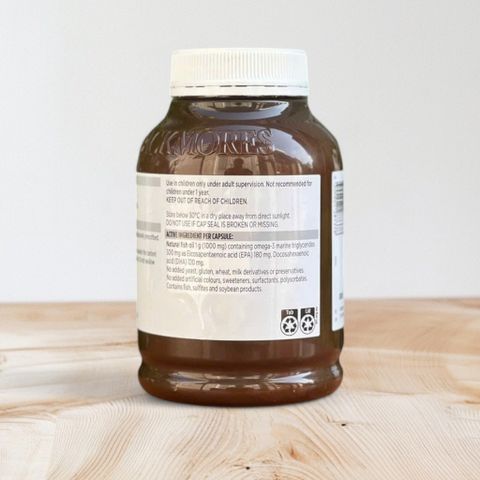 Viên uống bổ sung dầu cá Fish Oil 1000 Blackmores 400 viên - Hỗ trợ tim mạch, cải thiện sức khỏe và miễn dịch