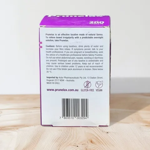 Viên uống nhuận tràng táo bón Prunelax Extra Strength 200 viên