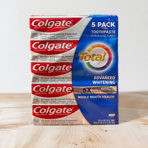 Set kem đánh răng Colgate Total SF Whole Mouth Health Advanced Whitening hàng Mỹ