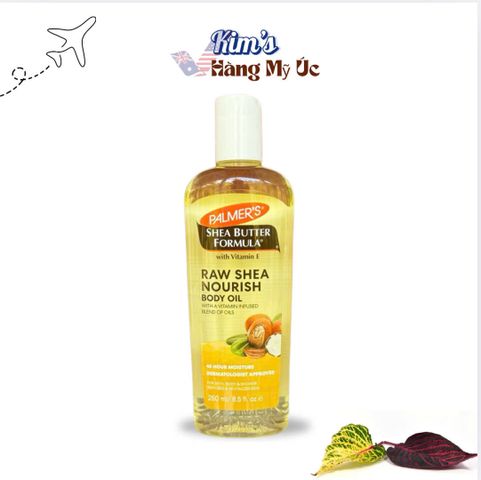 Dầu Dưỡng Thể Bơ Hạt Mỡ Palmer's Chứa Vitamin E - Dưỡng Ẩm và Làm Dịu Da Nhạy Cảm, Phù Hợp Cho Mọi Loại Da
