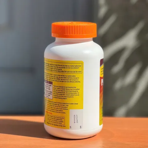 Viên Uống Bổ Sung Chất Xơ Kirkland Psyllium Fiber Capsules 360 Viên - Hỗ Trợ Tiêu Hóa, Kiểm Soát Cholesterol và Đường Huyết