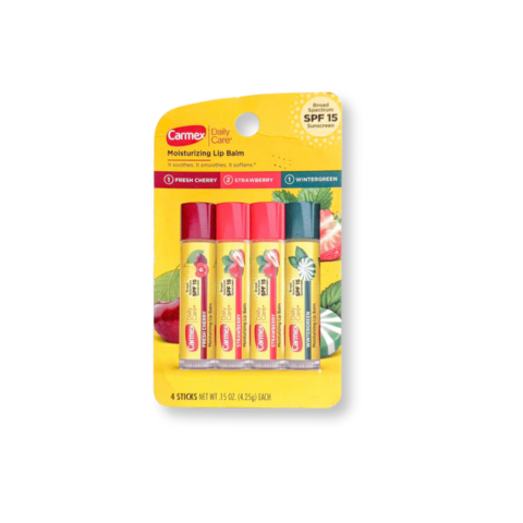 Son dưỡng Carmex Moisturizing Lip Balm dạng thỏi hương trái cây chống nắng SPF 15