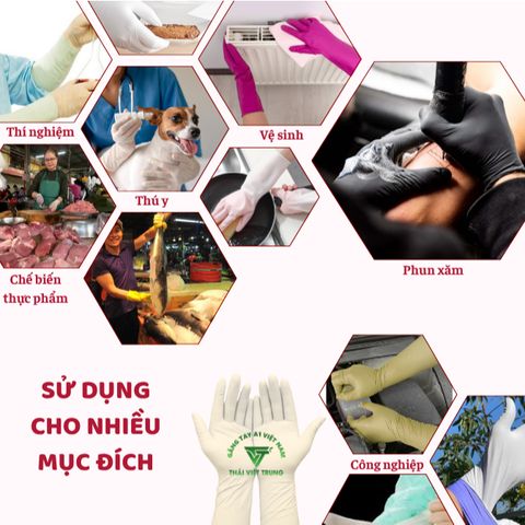 Găng Tay Cao Su Nitrile A1 Màu Hồng 16 Inch - 10 Đôi Túi Zip An Toàn Chống Dị Ứng Phù Hợp Vệ Sinh và Làm Bếp