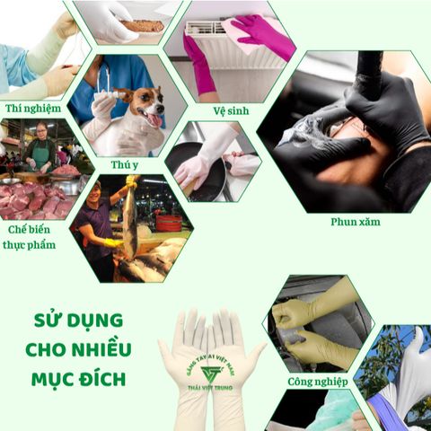 Găng Tay Cao Su Nitrile Đa Năng A1 Màu Trắng 12 Inch - Túi Zip 30 Đôi, An Toàn Cho Da, Dùng Trong Chế Biến Thực Phẩm và Vệ Sinh Hàng Ngày