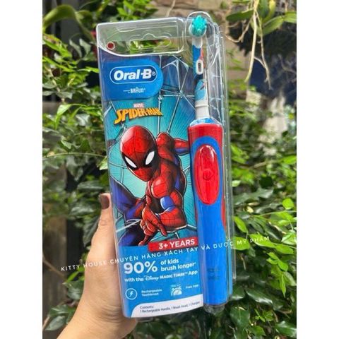 Bàn Chải Điện Oral-B Stages Power - Bảo Vệ Răng Miệng Cho Trẻ Em 3 Tuổi Trở Lên - Công Nghệ Đếm Giờ Pro Timer, Thiết Kế Ngộ Nghĩnh