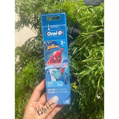 Đầu Bàn Chải Điện Oral-B cho Trẻ Em - Vỉ 2 Đầu Chải Mềm Mịn, An Toàn cho Bé Từ 3 Tuổi Trở Lên