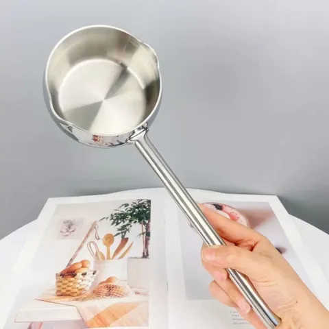 Quánh Gáo Dừa Chockmen 10cm - Thiết Kế Độc Đáo, Đa Năng, Inox Cao Cấp, Phù Hợp Nấu Ăn Nhỏ và Múc Nước, An Toàn Sức Khỏe
