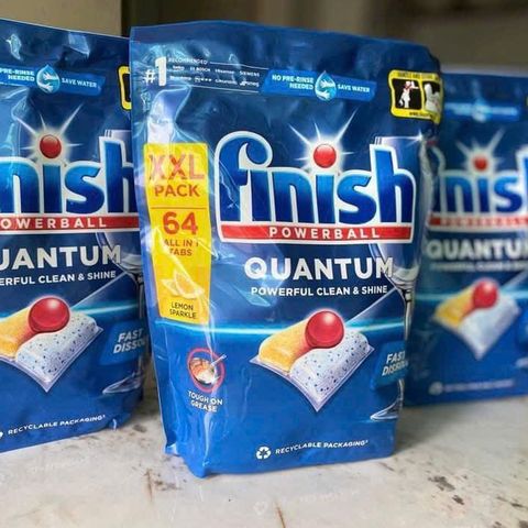 Viên rửa chén bát Finish Quantum Đức 64v 85v 100v