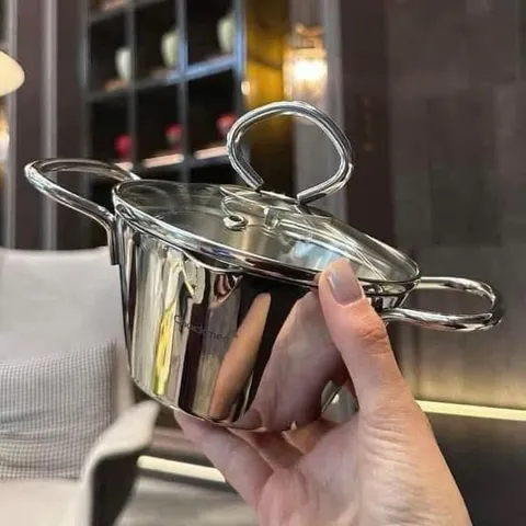 Nồi Mini Chockmen Inox 12.5cm - Đa Năng Nấu Ăn, Tiện Lợi Cho Mọi Gian Bếp, An Toàn và Bền Bỉ