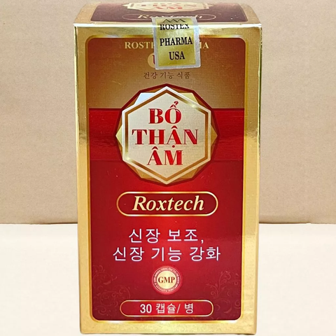 Bổ Thận Âm Roxtech Rostex - Viên Uống Thực Phẩm Chức Năng Hỗ Trợ Cải Thiện Sức Khỏe Thận, Giảm Mệt Mỏi, Tăng Cường Sinh Lực