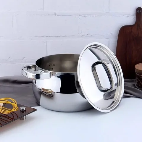 Nồi Quai Vuông Chockmen - Inox Chống Oxy Hoá, Thiết Kế An Toàn, Dễ Vệ Sinh, Dùng Được Bếp Từ, Nấu Ăn Ngon Hơn