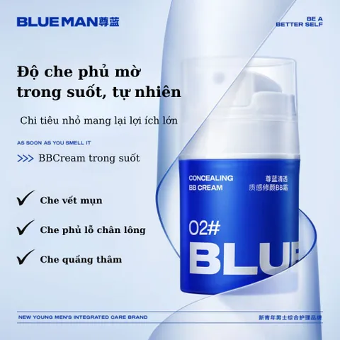 Kem che khuyết điểm nam giới BB Cream kem nền nam che mụn thâm sẹo hình xăm - Hudu Cosmetics