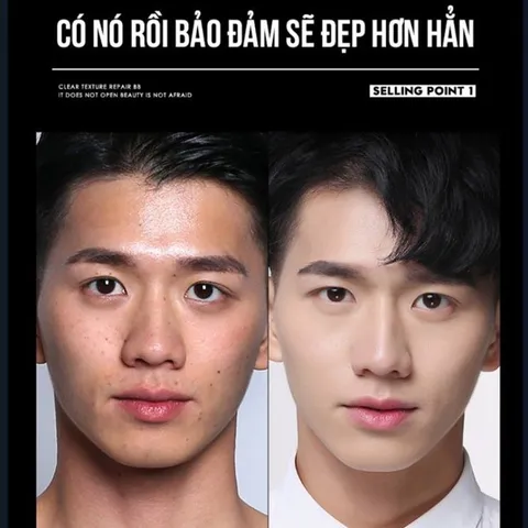 Kem che khuyết điểm nam giới BB Cream kem nền nam che mụn thâm sẹo hình xăm - Hudu Cosmetics