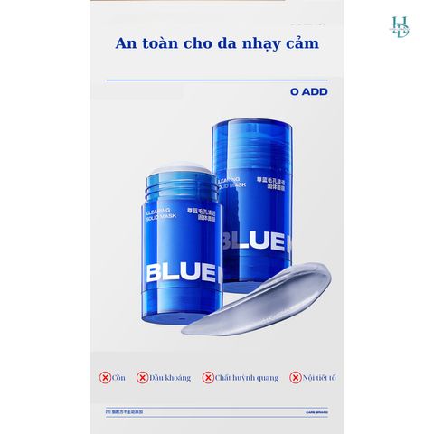 Mặt Nạ Đất Sét Blueman 40g - Làm Sạch Sâu, Giảm Mụn, Mờ Thâm Từ Thiên Nhiên - Chăm Sóc Da Mặt Hiệu Quả