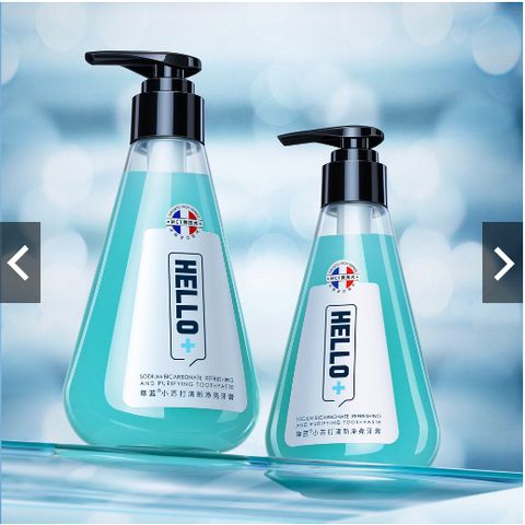 Kem đánh răng soda bạc hà Hello Blueman hương thơm tươi mát 210g