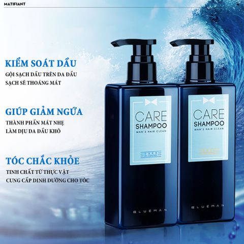 Dầu Gội Blueman Luxury Cho Nam - Nước Hoa Làm Sạch Gàu, Nuôi Dưỡng Tóc 400ml - Hương Thơm Quyến Rũ, Dưỡng Chất Thiên Nhiên