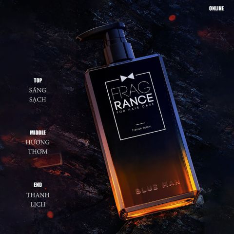 Dầu Gội Blueman Luxury Cho Nam - Nước Hoa Làm Sạch Gàu, Nuôi Dưỡng Tóc 400ml - Hương Thơm Quyến Rũ, Dưỡng Chất Thiên Nhiên