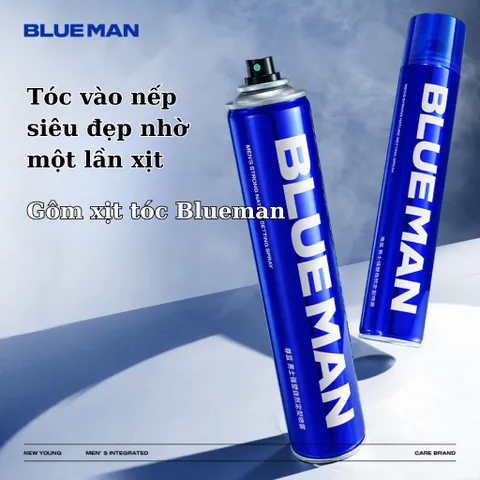 Sáp Vuốt Tóc Nam Blueman - Keo Xịt Giữ Nếp Lâu, Tăng Độ Phồng, Hương Thơm Dễ Chịu, 90g