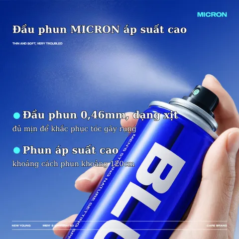 Sáp Vuốt Tóc Nam Blueman - Keo Xịt Giữ Nếp Lâu, Tăng Độ Phồng, Hương Thơm Dễ Chịu, 90g