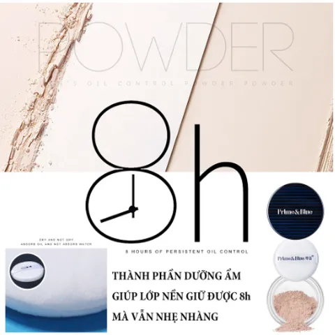 Phấn phủ trang điểm cho nam giới phấn lót kiểm soát dầu Blueman che khuyết điểm 10g nâng tone makeup