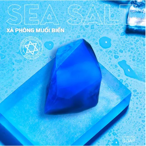 Xà Phòng Rửa Mặt Blueman 80g - Làm Sạch Da, Trắng Da, Giảm Mụn, Muối Biển Thiên Nhiên, Sản Phẩm Chăm Sóc Da Mặt Chất Lượng