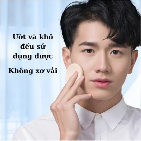 Bông Đánh Phấn Trang Điểm - Mút Tán Kem Bông Trang Điểm Kem Nền Mềm Mại Blueman - Hudu Cosmetics